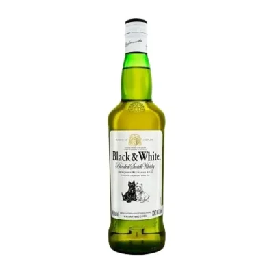 Black and White whiskey Alcohol Percentage