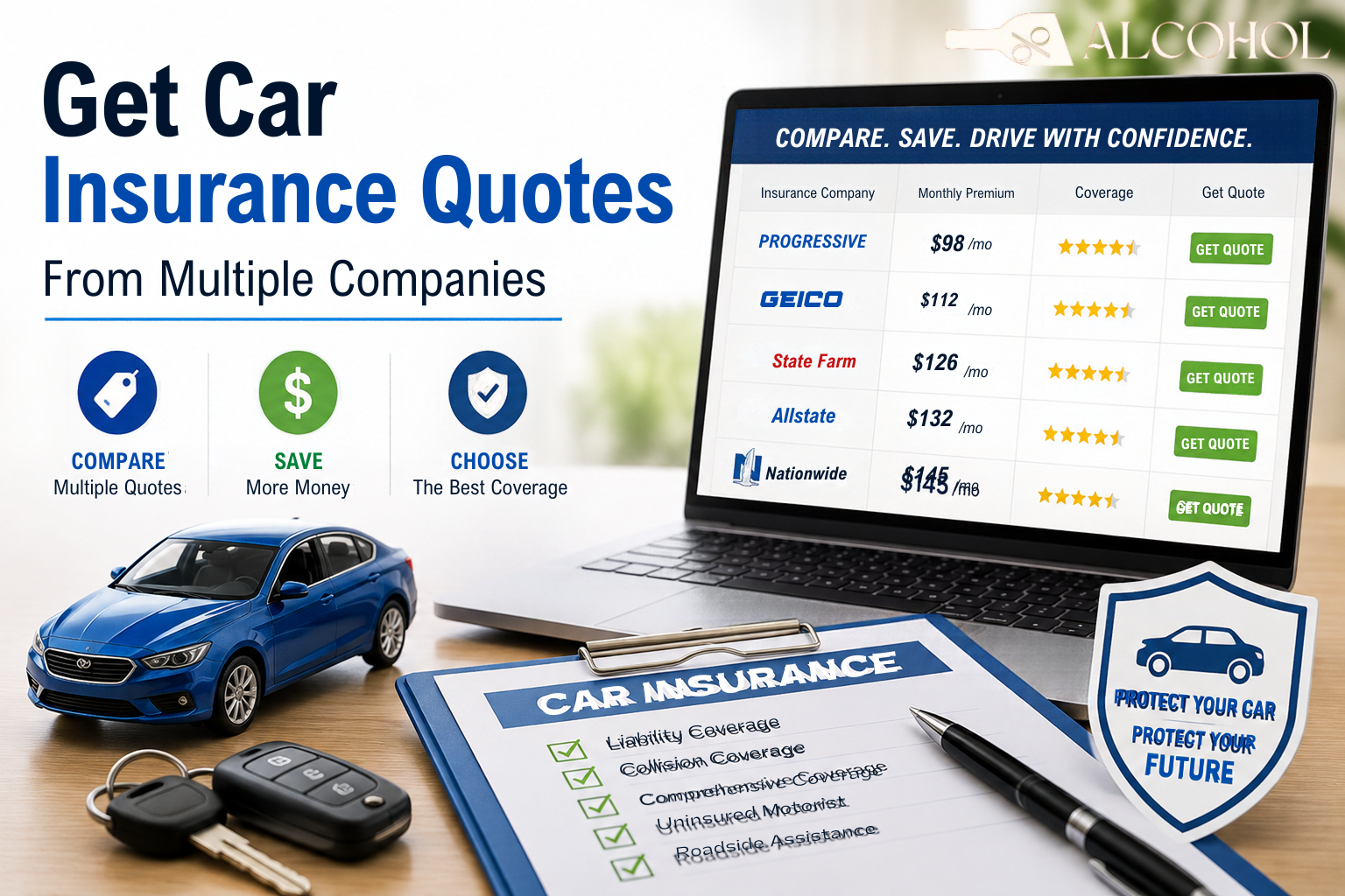 Get car insurance quotes from multiple companies